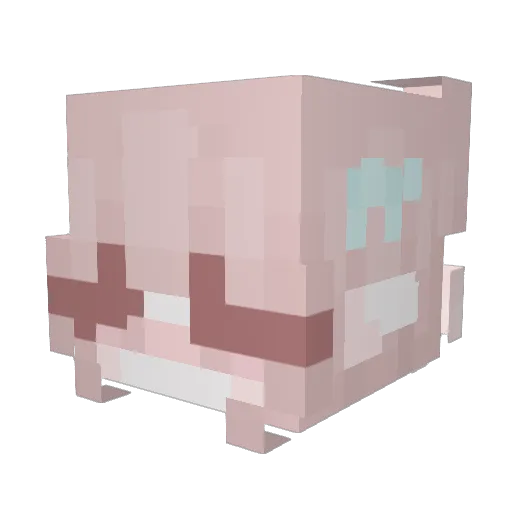 oBlau Minecraft avatar head, 3D render