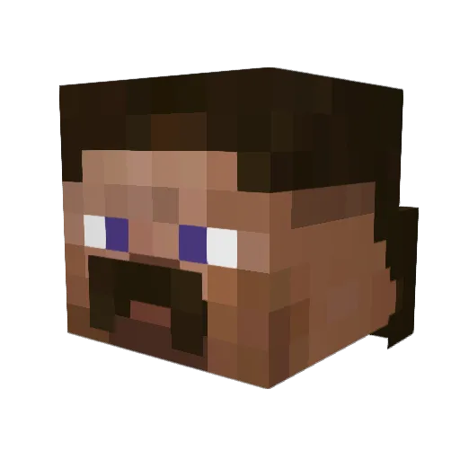 oBoomy Minecraft avatar head, 3D render