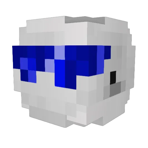 oBoredo Minecraft avatar head, 3D render