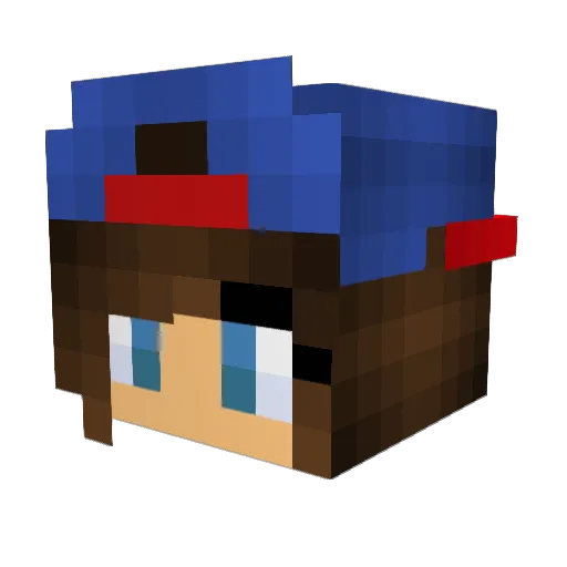 oBrEaKeRo Minecraft avatar head, 3D render