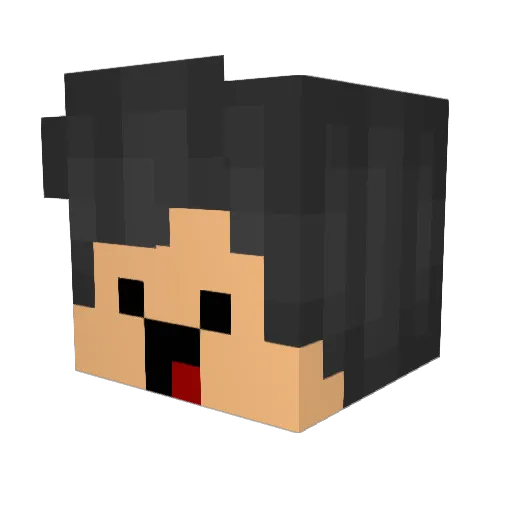 oCFabio Minecraft avatar head, 3D render
