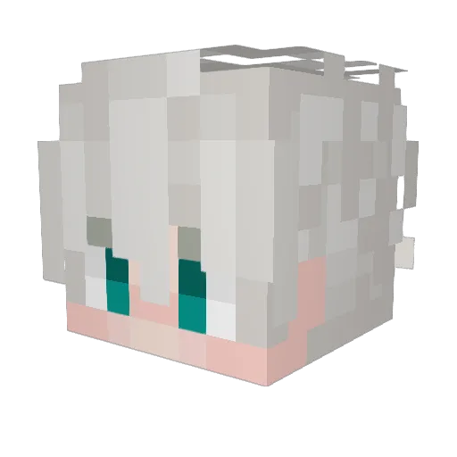 oCarlosx Minecraft avatar head, 3D render