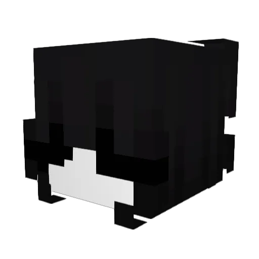 oCaution Minecraft avatar head, 3D render
