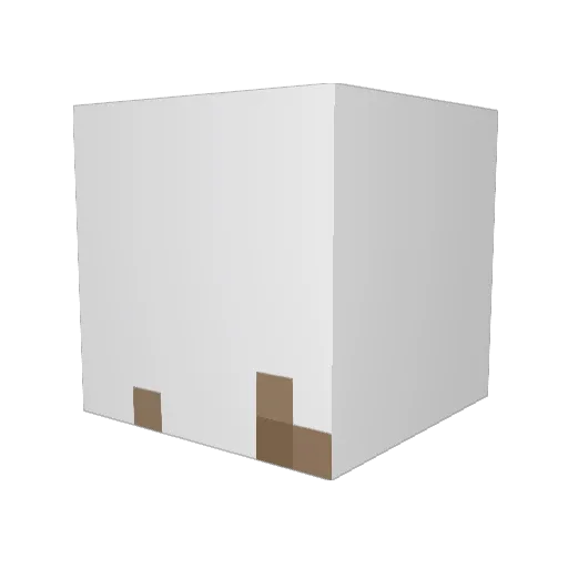 oChou Minecraft avatar head, 3D render