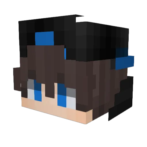 oClick_ Minecraft avatar head, 3D render