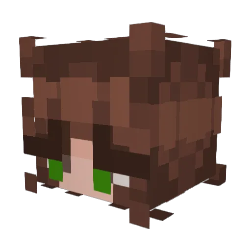 oCriito Minecraft avatar head, 3D render