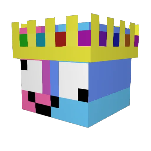oD1rkn1ss Minecraft avatar head, 3D render