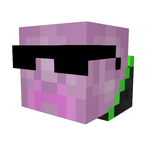 oDababu Minecraft avatar head, 3D render