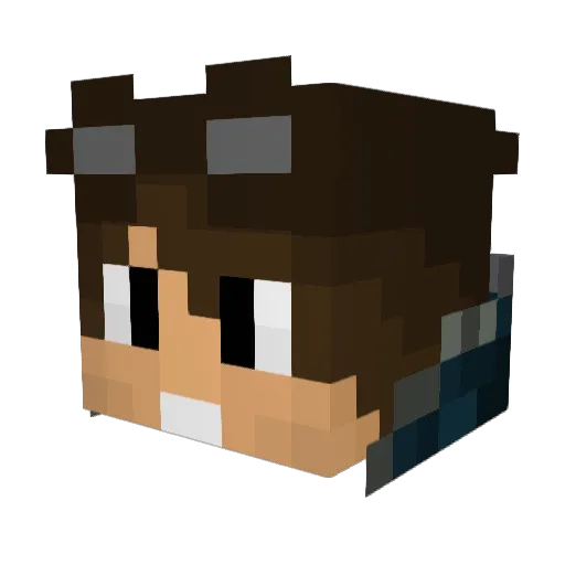 oDanisc Minecraft avatar head, 3D render