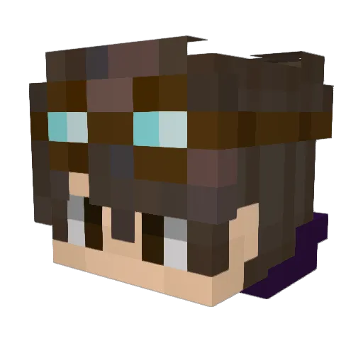 oDeiWinck Minecraft avatar head, 3D render