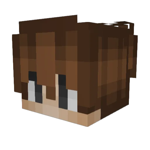 oDeletinho Minecraft avatar head, 3D render