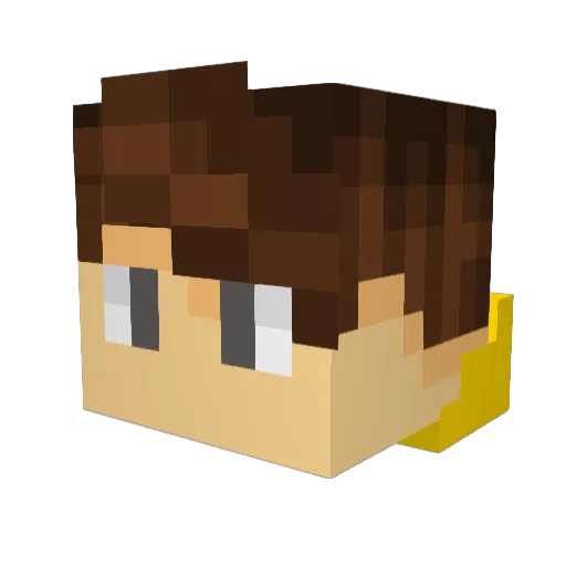 oDycks Minecraft avatar head, 3D render