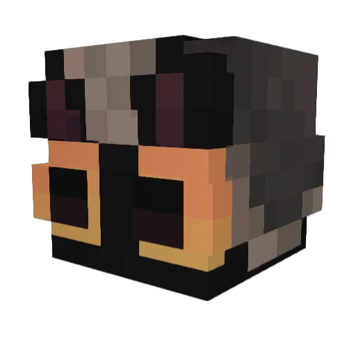 oDzidza Minecraft avatar head, 3D render