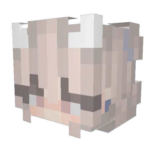 oElectricity Minecraft avatar head, 3D render