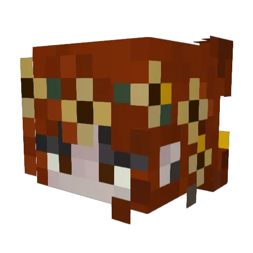 oEnchantress Minecraft avatar head, 3D render