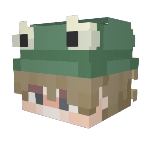 oEzra Minecraft avatar head, 3D render
