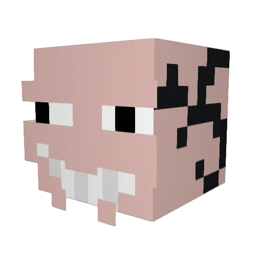 oFares Minecraft avatar head, 3D render