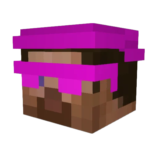 oFiree Minecraft avatar head, 3D render