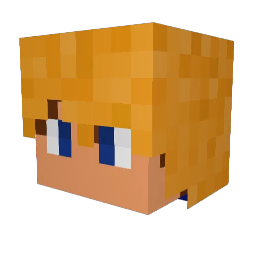 oFlipp_ Minecraft avatar head, 3D render