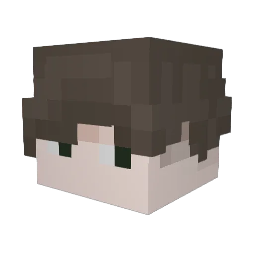oFryy Minecraft avatar head, 3D render