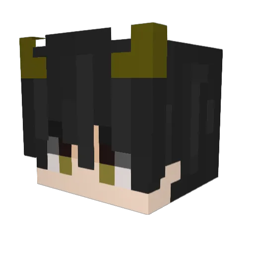 oFxlyn Minecraft avatar head, 3D render