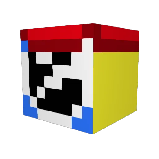 oGems Minecraft avatar head, 3D render