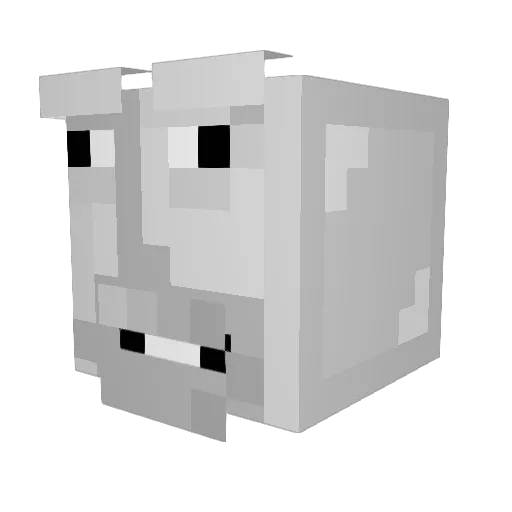 oGibbo Minecraft avatar head, 3D render