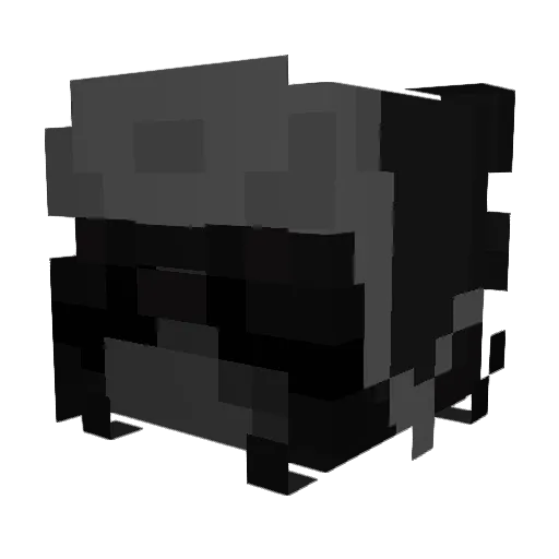 oGlaze Minecraft avatar head, 3D render
