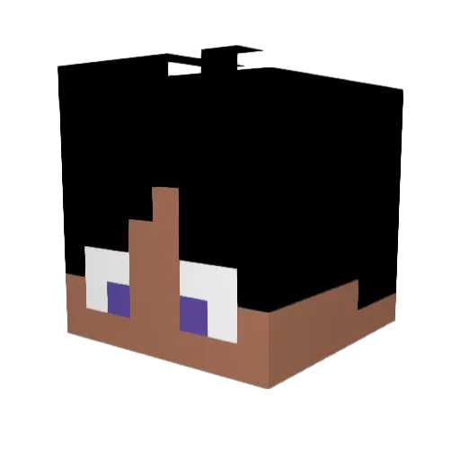 oGzinn Minecraft avatar head, 3D render