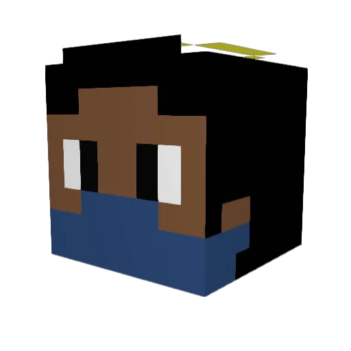 oHIP2 Minecraft avatar head, 3D render