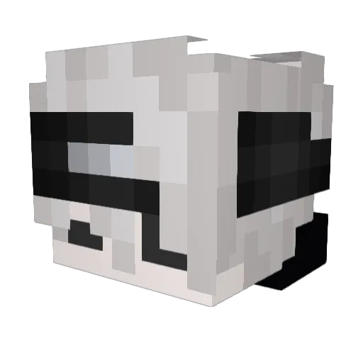 oHuP3x Minecraft avatar head, 3D render