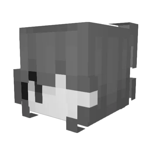 oHuneii Minecraft avatar head, 3D render