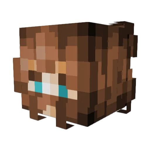 oHxzza Minecraft avatar head, 3D render