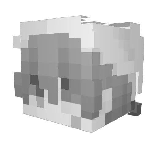 oJirox Minecraft avatar head, 3D render