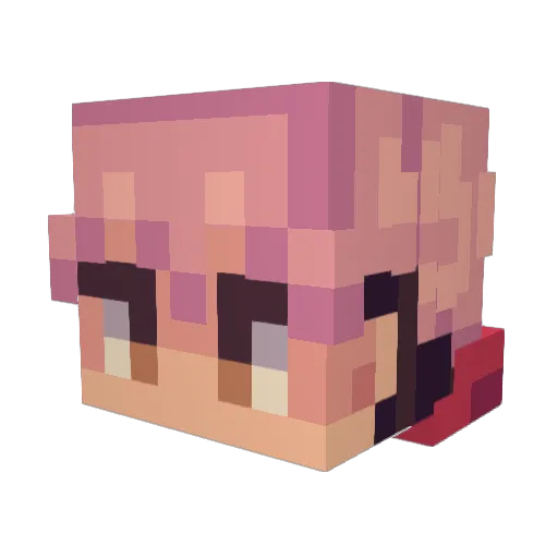 oJuKe Minecraft avatar head, 3D render
