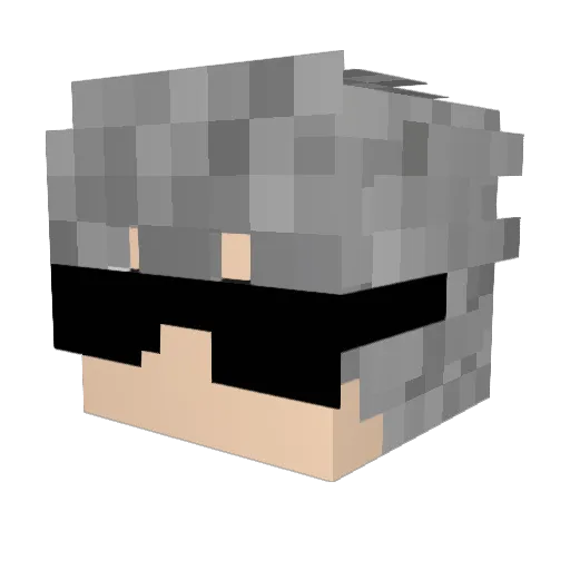 oKenom Minecraft avatar head, 3D render