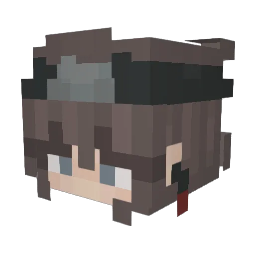 oKhoast Minecraft avatar head, 3D render