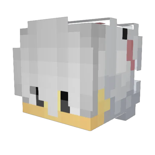 oKira_ Minecraft avatar head, 3D render