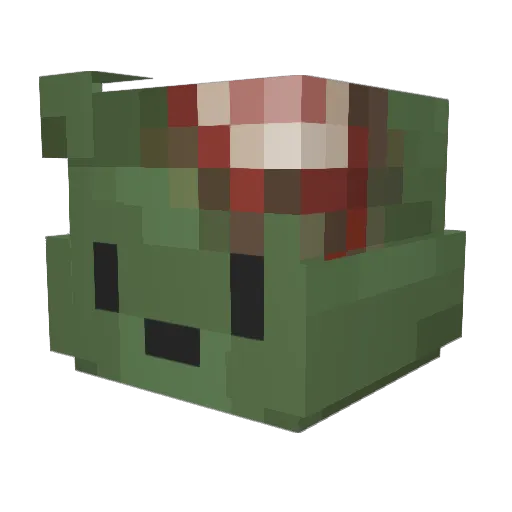 oKrog Minecraft avatar head, 3D render