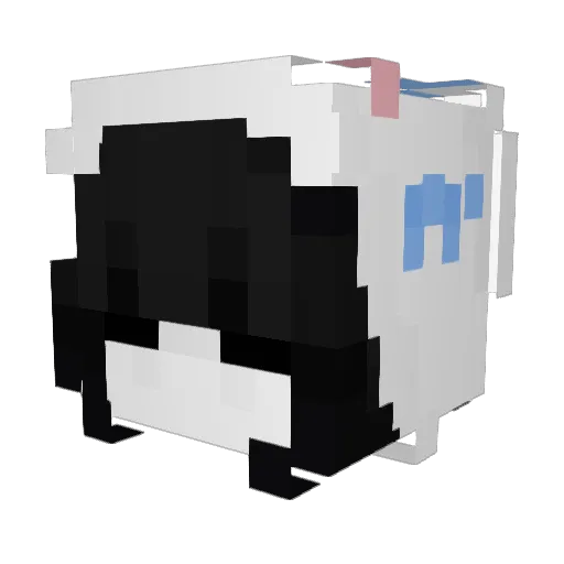 oKurooo Minecraft avatar head, 3D render