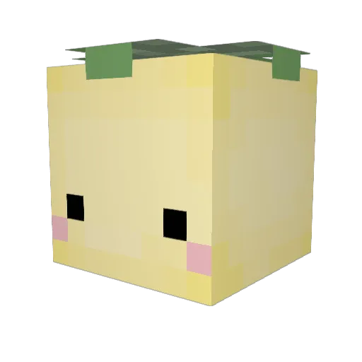 oLemone Minecraft avatar head, 3D render