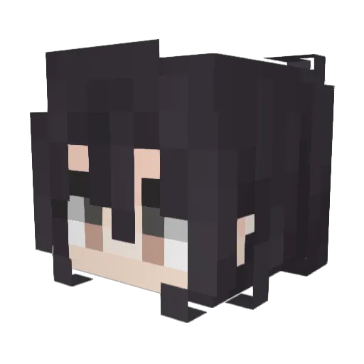 oLiMOo Minecraft avatar head, 3D render