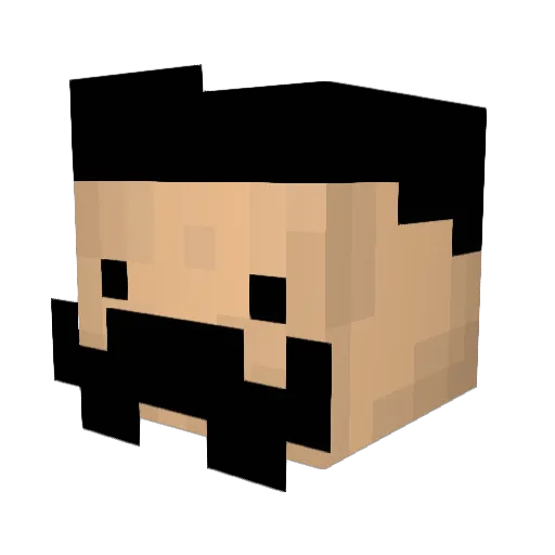 oLiexX Minecraft avatar head, 3D render