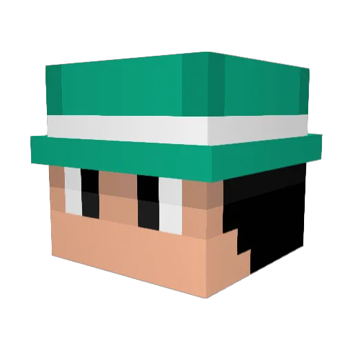 oLuck__ Minecraft avatar head, 3D render