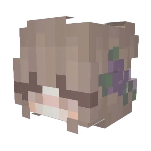 oLunarly Minecraft avatar head, 3D render