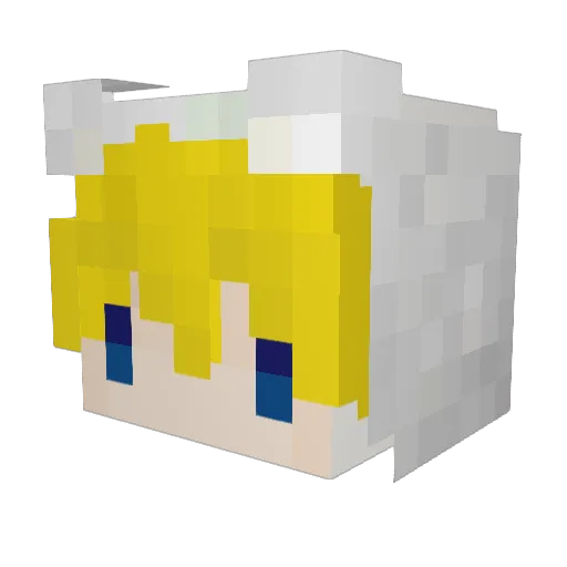 oManoJask Minecraft avatar head, 3D render