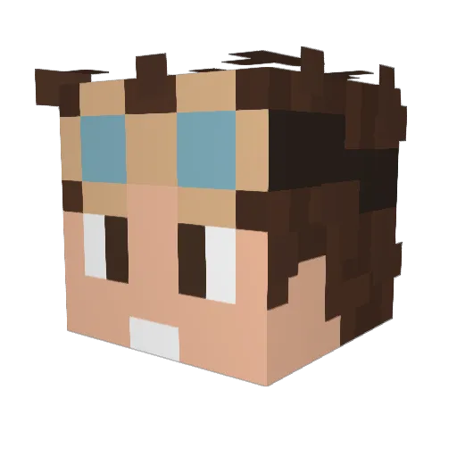oMatozo Minecraft avatar head, 3D render