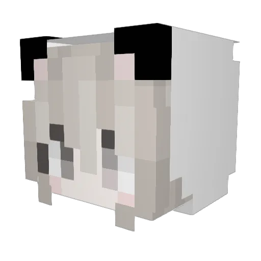 oMindless Minecraft avatar head, 3D render