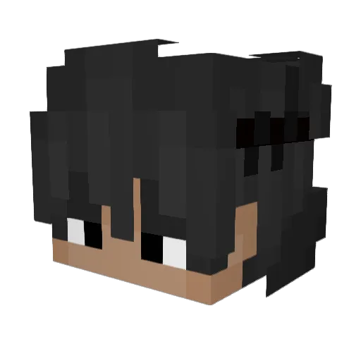 oMinister Minecraft avatar head, 3D render