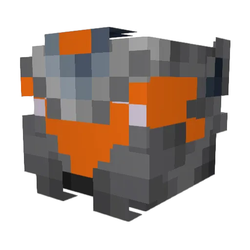 oMinky Minecraft avatar head, 3D render
